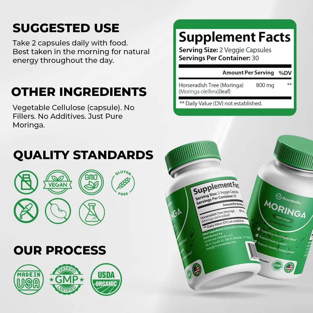 Rosabella Moringa – Naturally Lowers Cortisol To Help Restore Balance Inside and Out