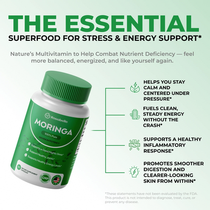 Rosabella Moringa – Naturally Lowers Cortisol To Help Restore Balance Inside and Out