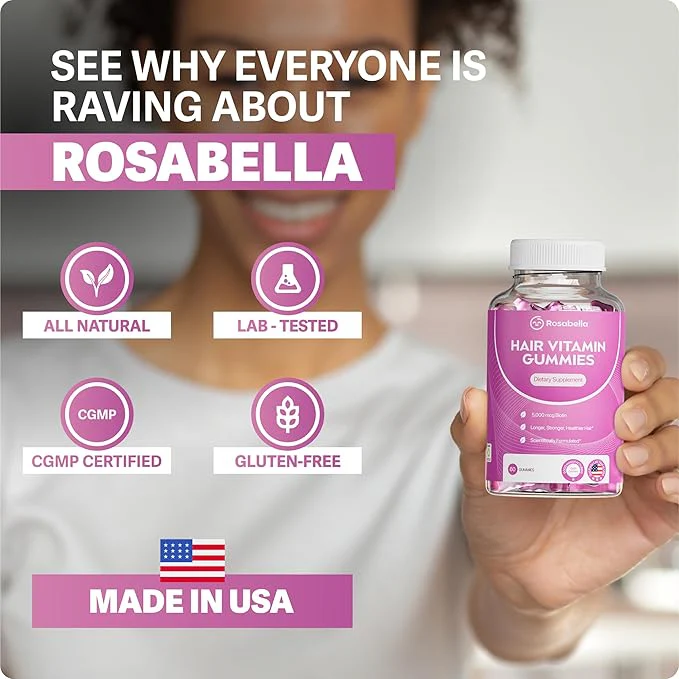 Rosabella Hair Growth Vitamin Gummies